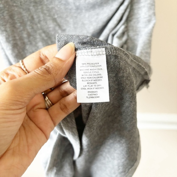 Leith Gray Rouched Bodycon Dress Size Small - Picture 4 of 4